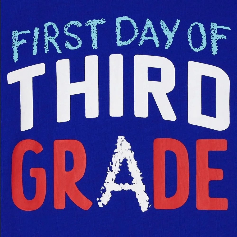 The Children’s Place Boys Third Grade Graphic Tee, Size M (7/8)